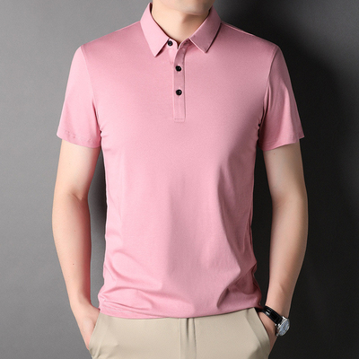 Business Men's Horse Riding Polo Shirt Tops Moisture Wicking Breathable