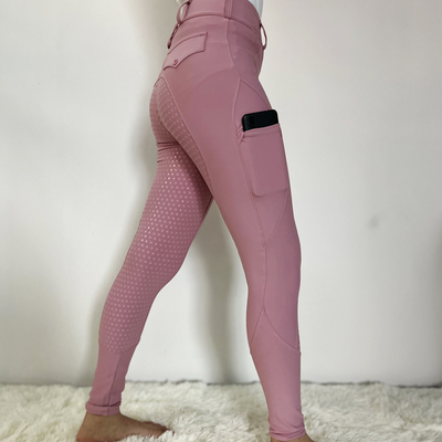Pink Classical Horse Riding Pants XXS Equestrian Breeches Quick Dry