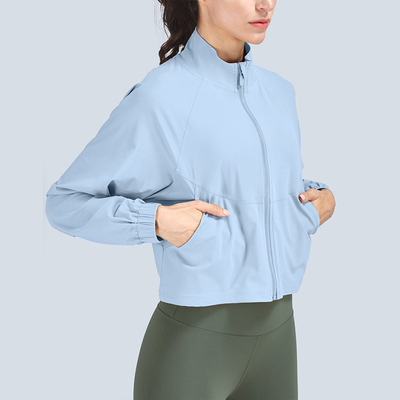 Equestrian Long Sleeve Horse Riding Tops High Neck Lock Zipper 4 Colors