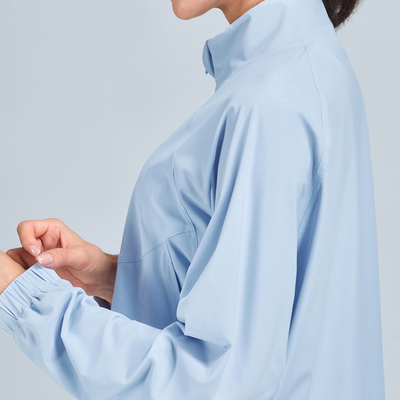Equestrian Long Sleeve Horse Riding Tops High Neck Lock Zipper 4 Colors