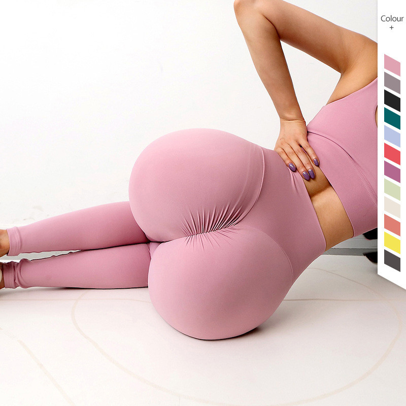 Anti Cellulite Push Up Booty Scrunch High Waisted Leggings Moisture Wicking